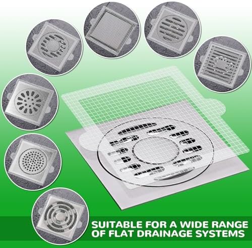 40 Pack Disposable Square Hair Catcher for Drains