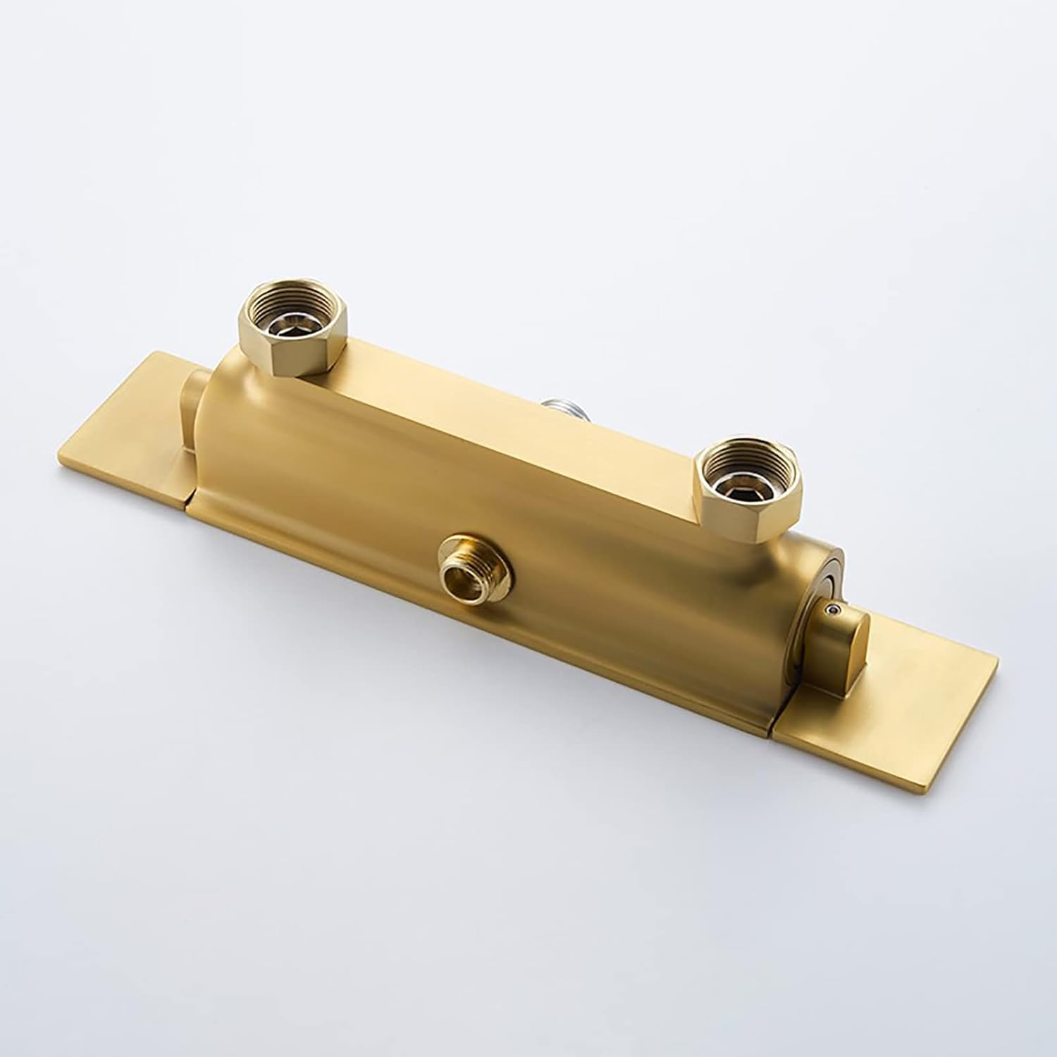 Brushed Gold Shower System Set with Adjustable Height and 3-Setting Handheld Shower