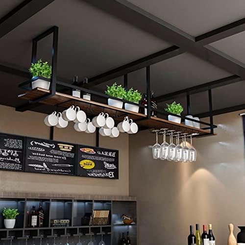 Ceiling Wine Glass Holder with 140 Storage Capacity