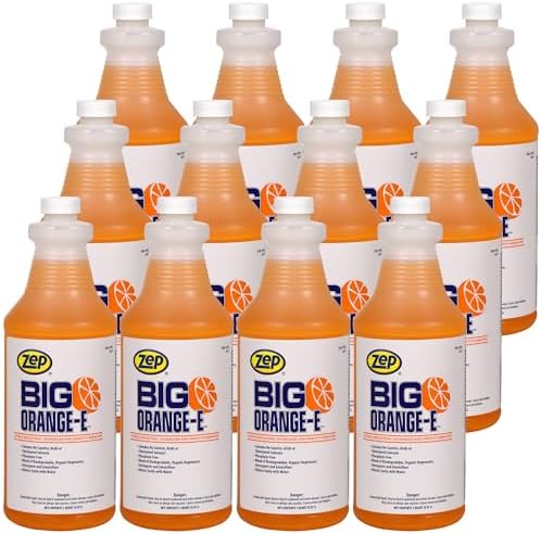 Zep Big Orange-E Citrus Industrial Degreaser 1 Quart Case of 12