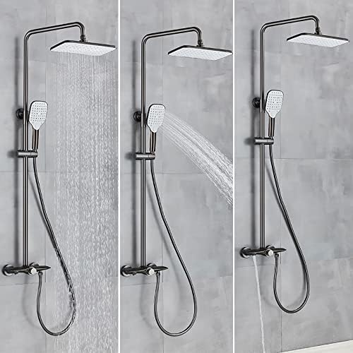 Shower System with 3 Modes and Large Rain Head