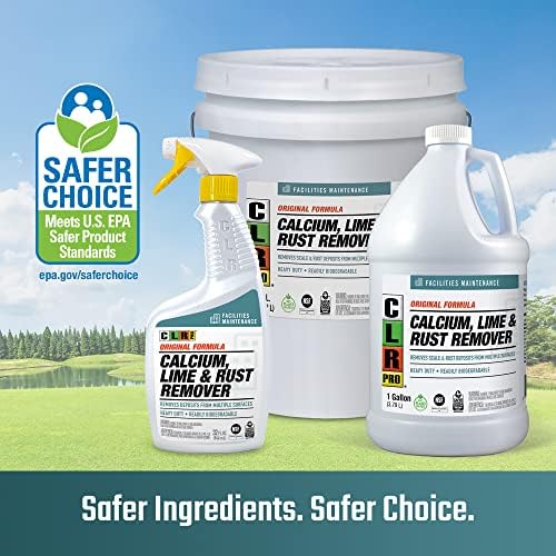 CLR PRO Calcium Lime Rust Remover 1 Gallon Pack of 2 1
