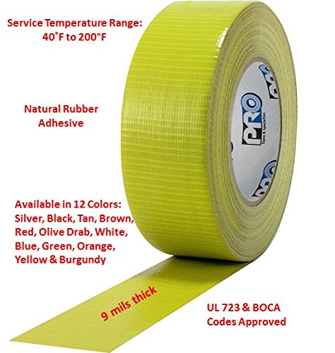 ProTapes Pro Duct 110 PE-Coated Cloth Duct Tape 60 Yards Silver