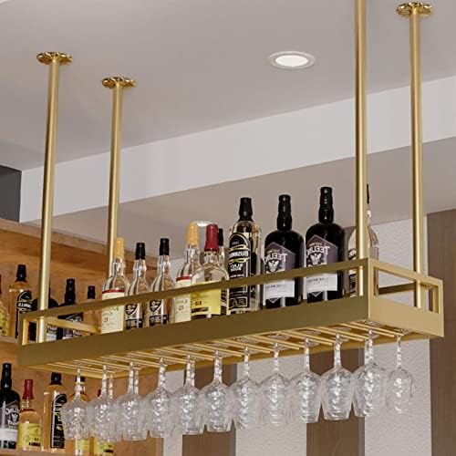 ZJDYDY Ceiling Wine Rack - Durable Metal Wall-Mounted Holder