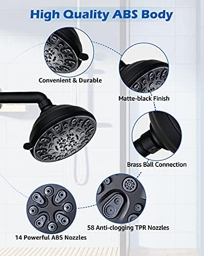 VMASSTONE 47 High Pressure Shower Head with 7-Spray Settings 1