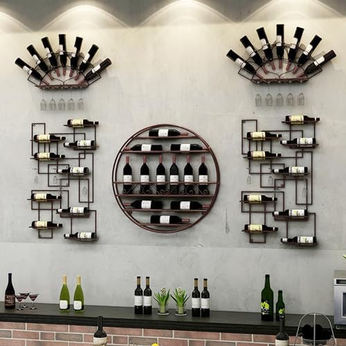 CUXAHO Wall-Mounted Wine Rack Bronze