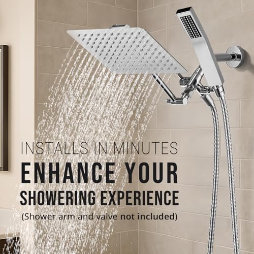 G Promise All Metal 10 Inch Dual Shower Head Set