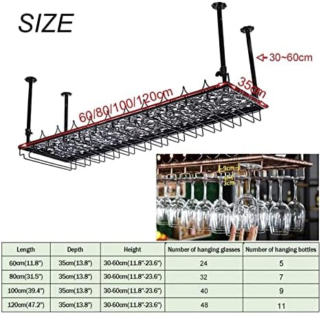 ALDEPO Adjustable Height Wine Rack - Black 60x35cm