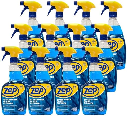 Zep Streak-Free Glass Cleaner 32 Oz Case of 12