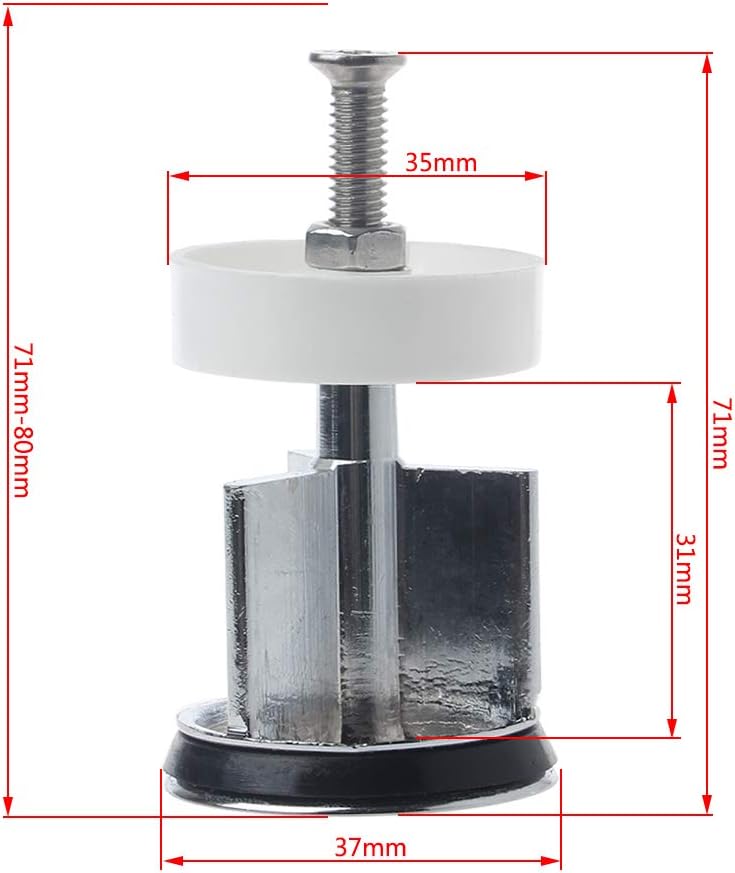 Caralin Basin Pop-up Drain Plug Silver CopperZinc Alloy
