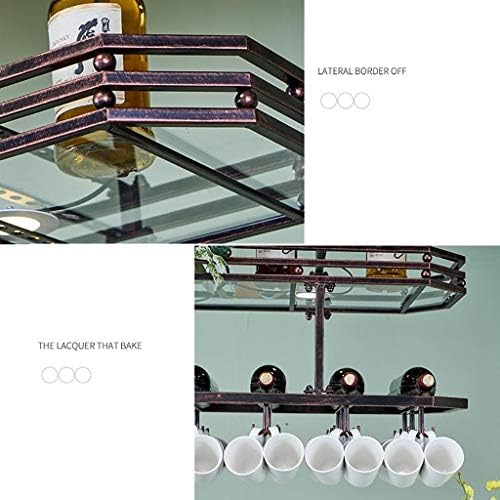 Wall-Mounted Wine Rack with Bronze Finish 120x35cm