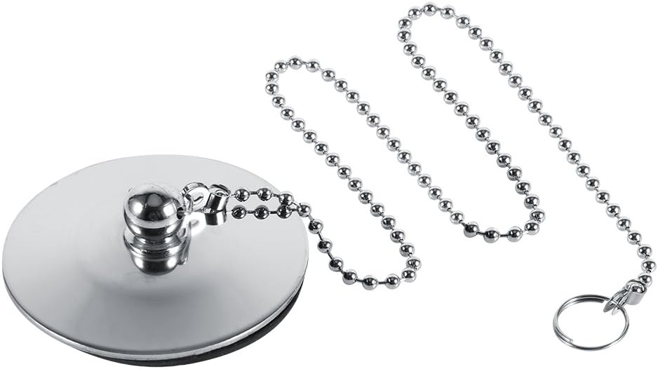 Fdit Universal Chrome Drain Cover with Chain