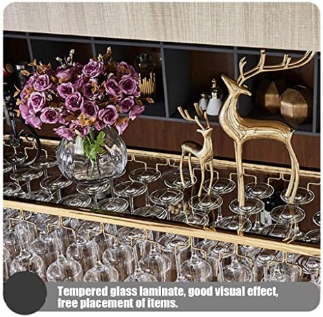 Stainless Steel Wall-Mounted Wine Rack Red Gold
