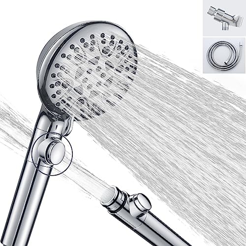 WHZeffect Handheld Shower Head with 8 Spray Settings