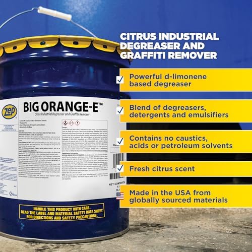 Zep Big Orange-E Heavy-Duty Citrus Degreaser 5 Gallon 1