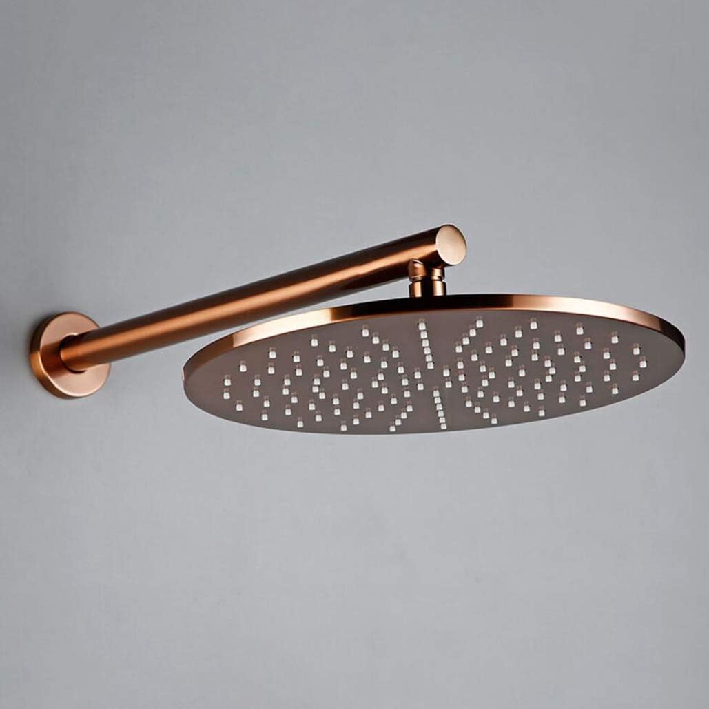 Brushed Rose Gold Brass Shower Trim System Set