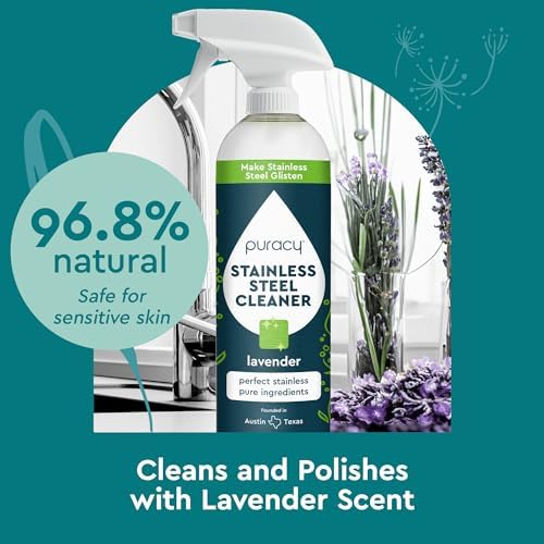 Puracy Stainless Steel Cleaner with Lavender Scent 1