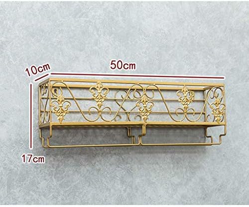LASEVE Wall-Mounted Wine Rack with Glass Holder