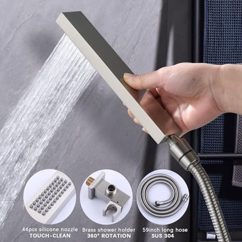 KATAIS Brushed Nickel Shower System with Digital Display 1