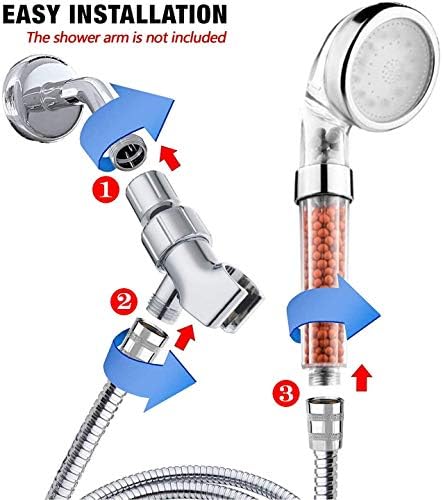 PRUGNA LED Shower Head with Hose and Bracket
