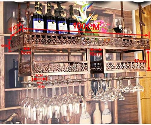 Pimex Wall-Mounted Wine Rack Adjustable Iron Frame