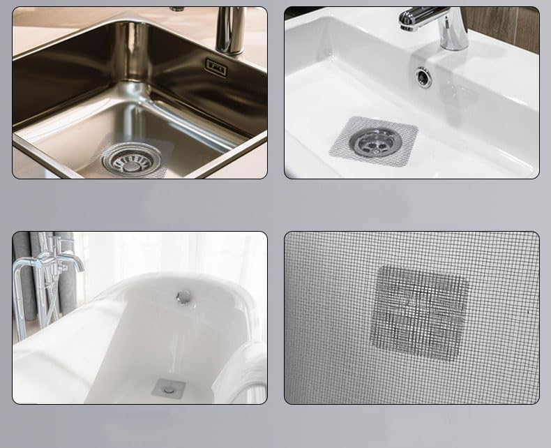XNASU Disposable Hair Catcher Drain Cover Stickers 20 Pack