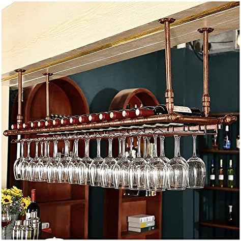 ALDEPO Wall-Mounted Wine Glass Rack - BlackBrown
