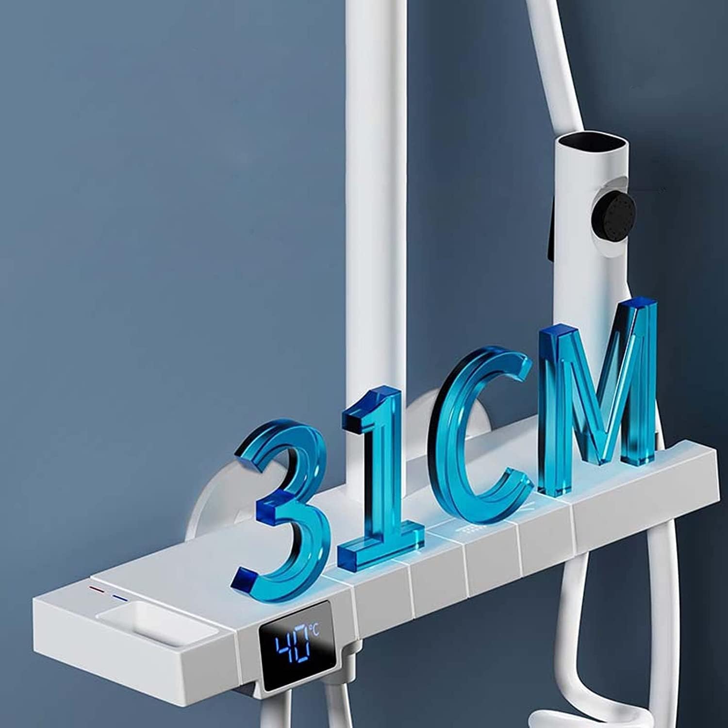 Thermostatic Shower Faucet Set with Temperature Display