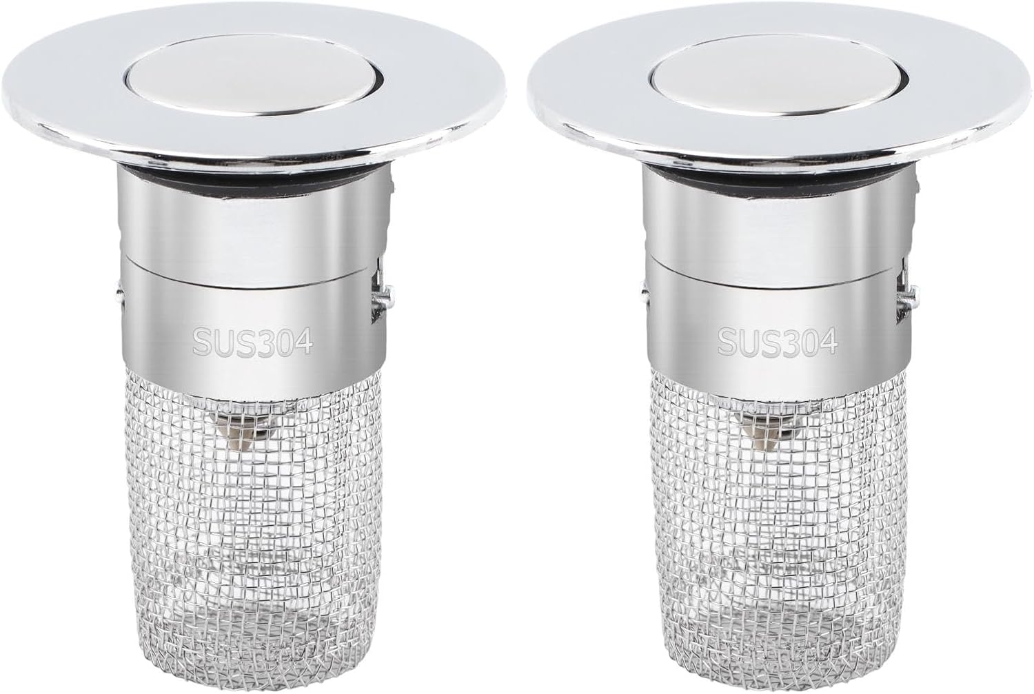 EMVANV 2pcs Sink Drain Strainer with Hair Catcher