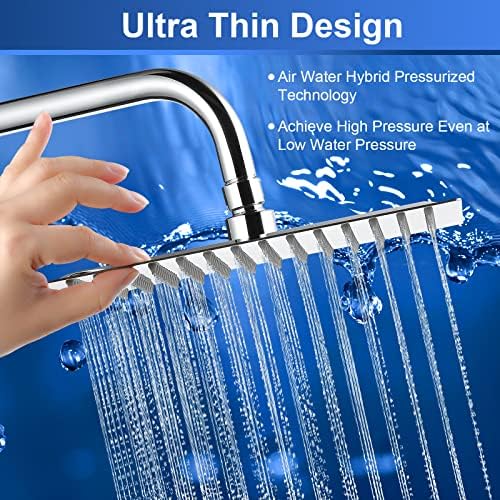 Aiscsc 10 Inch Rain Shower Head 304 Stainless Steel