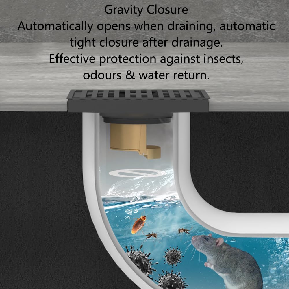 SagaSave Odor Proof Floor Drain Plug