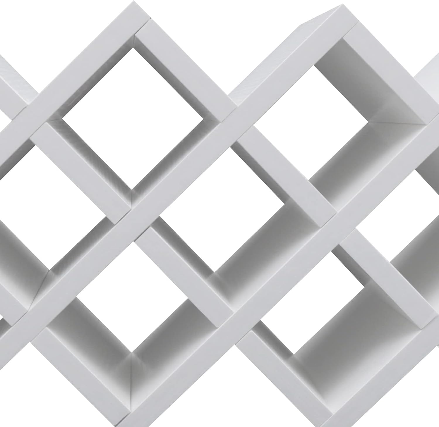 Bamboo Wine Rack Wall-Mounted 10-Bottle Storage