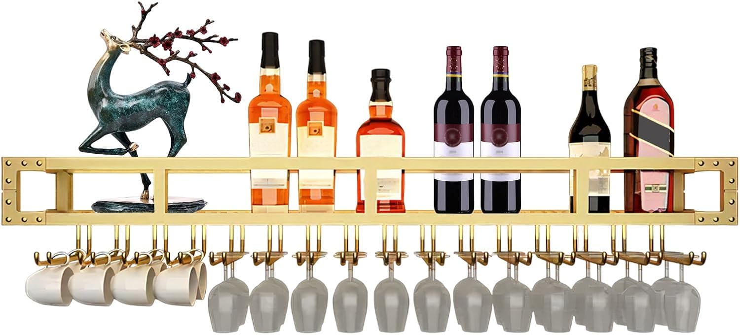LIGUOYI Wall-Mounted Wine Glass Holder