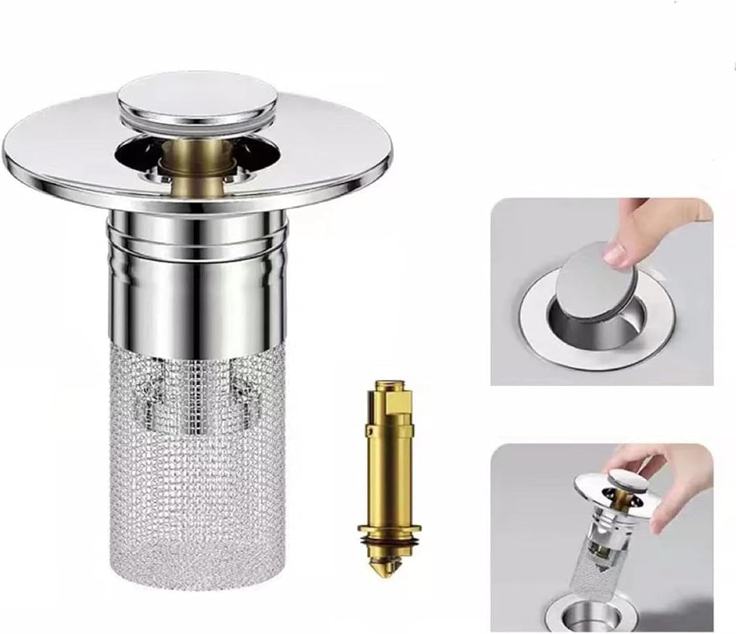 Timnamy Drain Strainer for Bathroom Sink and Bathtub