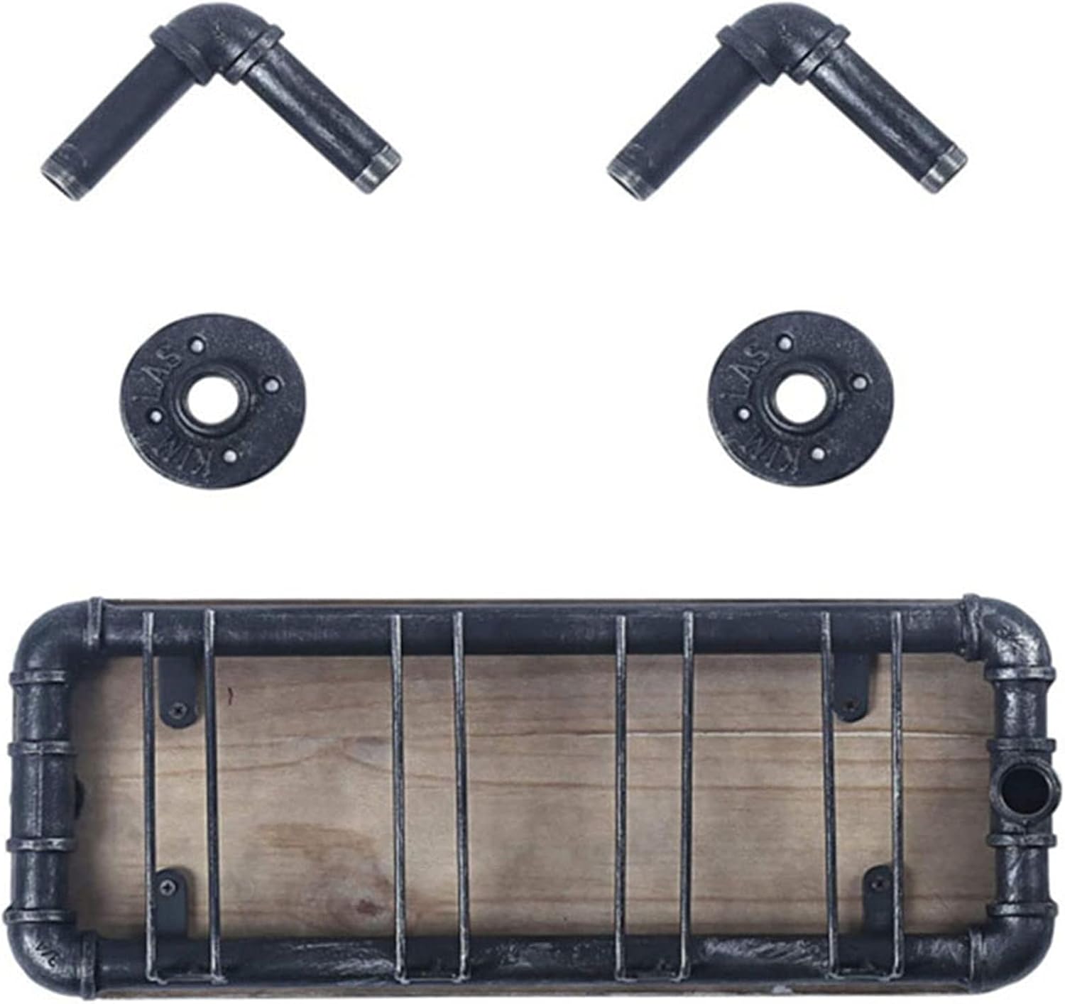 CGF- Wall-Mounted Wine Rack with 4 Glass Holders