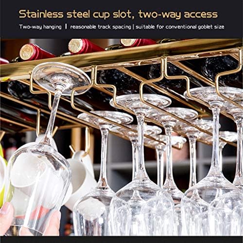 Wall-Mounted Stainless Steel Wine Rack 2 Layer Adjustable