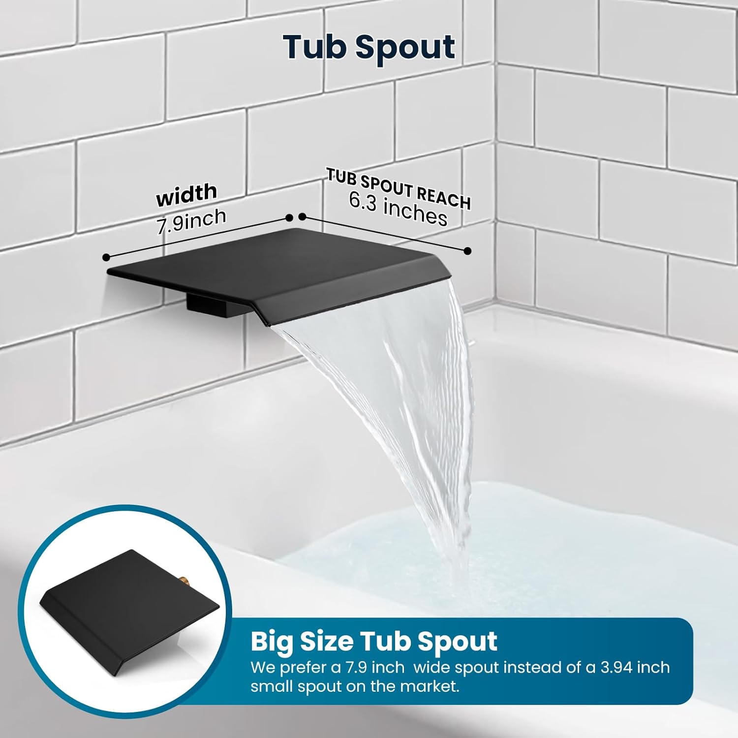 Gotonovo 10 Inch Rain Shower Faucet System with Matte Black Finish