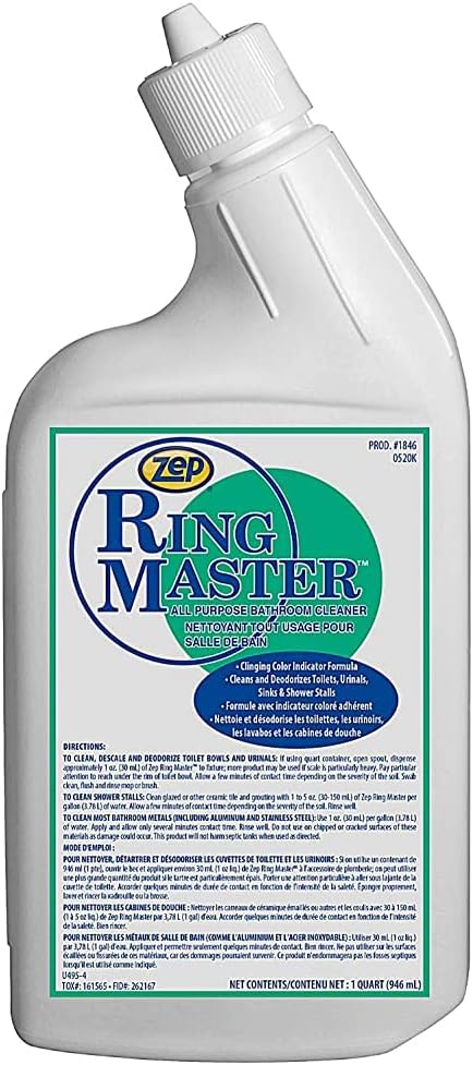 Zep Ring Master All Purpose Bathroom Cleaner 32 Ounce Case of 12