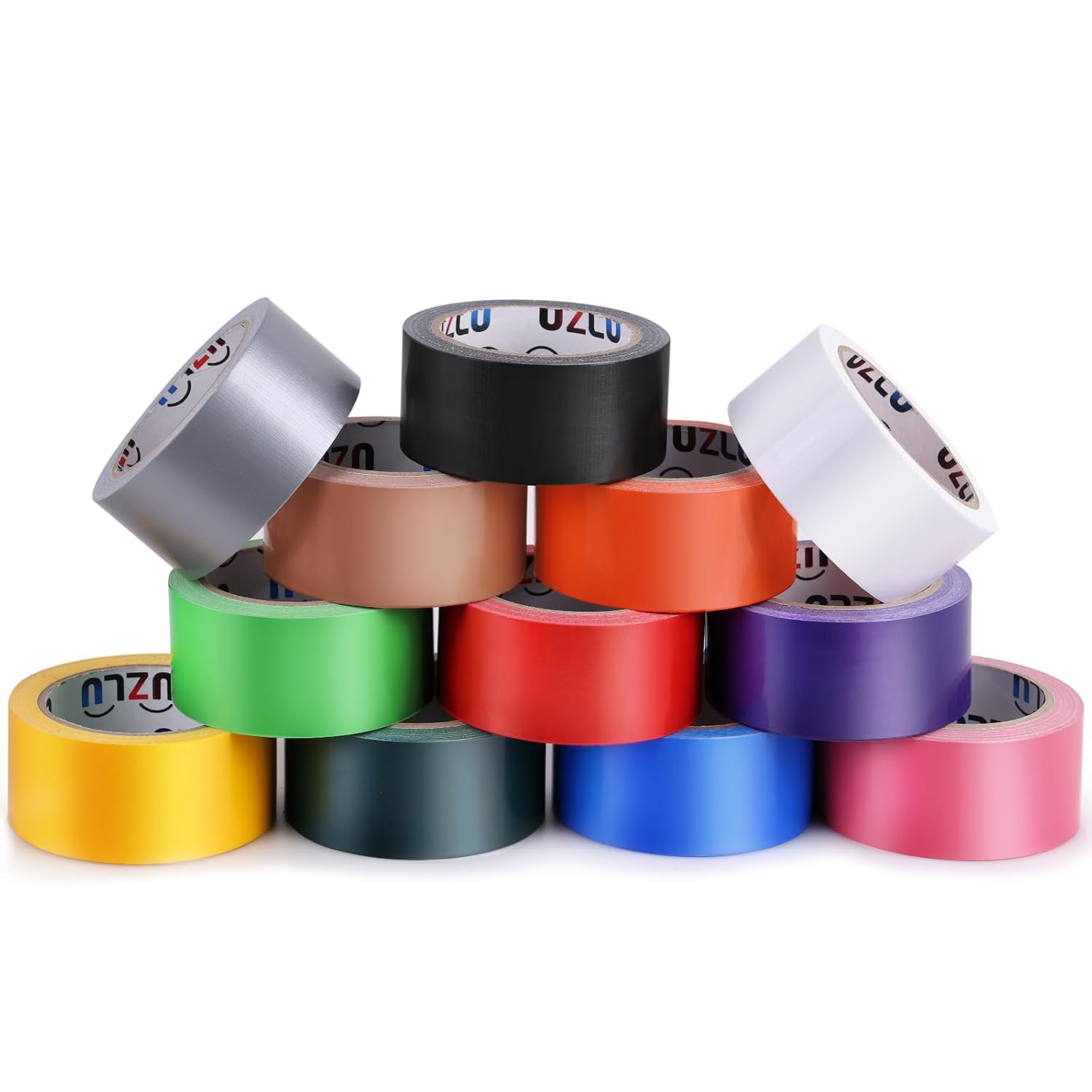 12PCS Rainbow Duct Tape Set 1In x 20Yd Heavy Duty