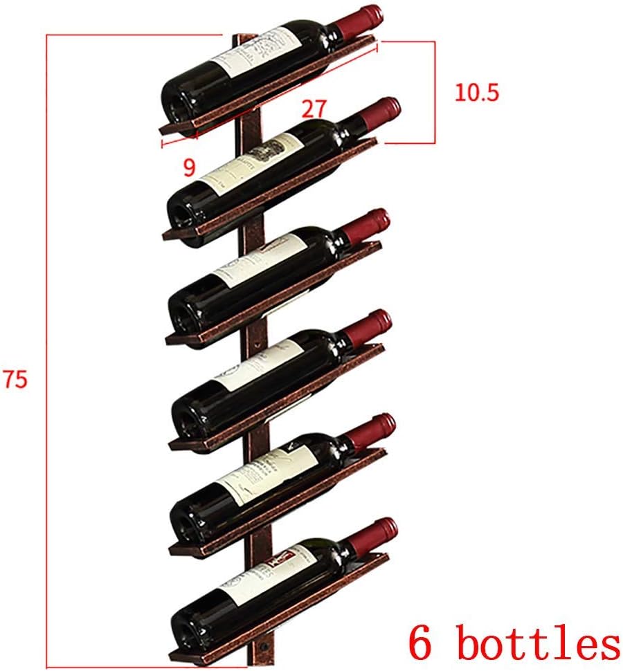 LASEVE Wall Mounted Wine Rack for 4 Bottles