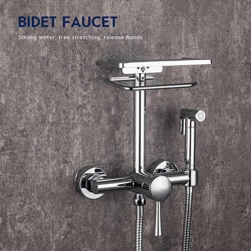 Matte Black Thermostatic Shower Combo Set with 3 Functions