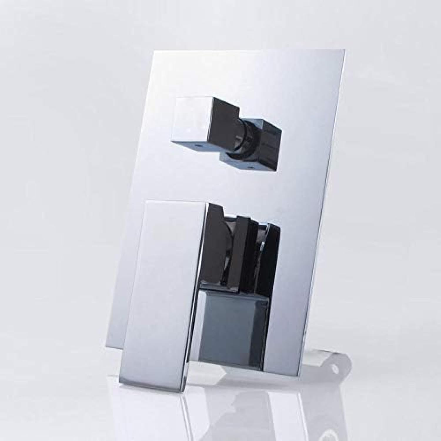 TECKI 12 Inch Square Rainfall Shower Mixer Tap Set