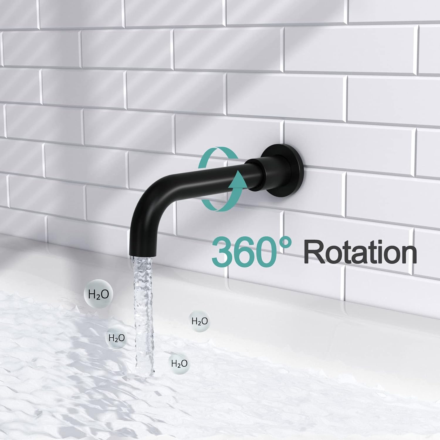 SR SUN RISE 10 Inches Matte Black Wall Mounted Shower System 1