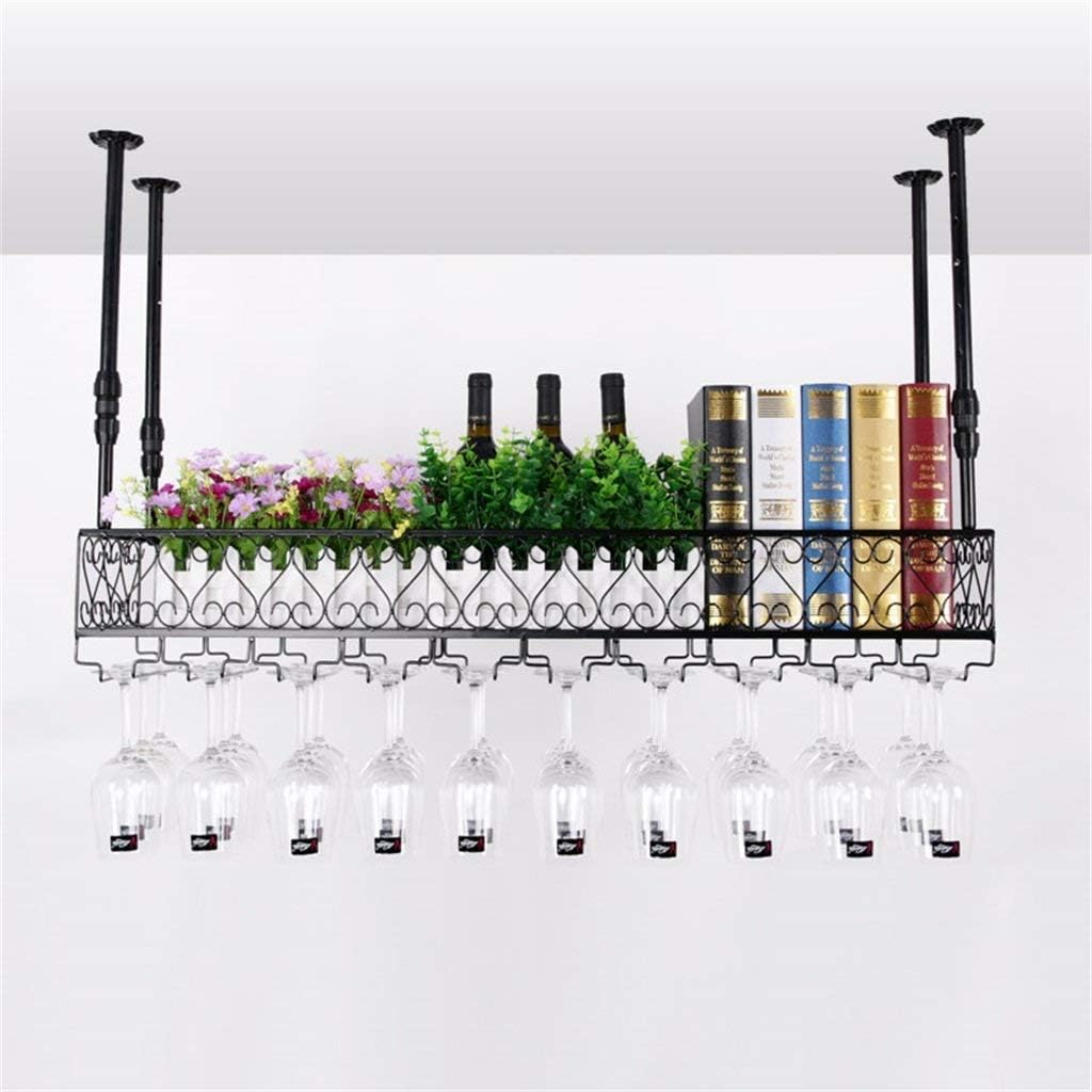 LASEVE Wall-Mounted Wine Rack Bronze Black 10025cm Durable Metal Frame