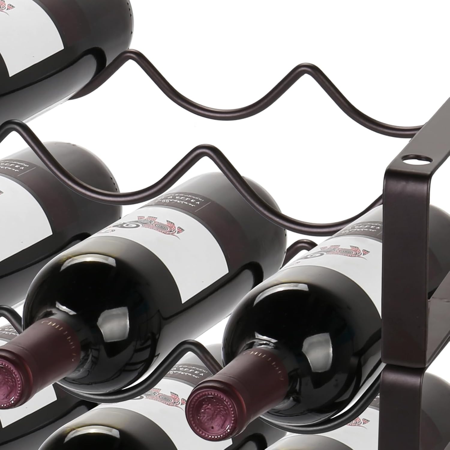 Carperipher 3 Tier Metal Wine Rack with 12 Bottles Capacity