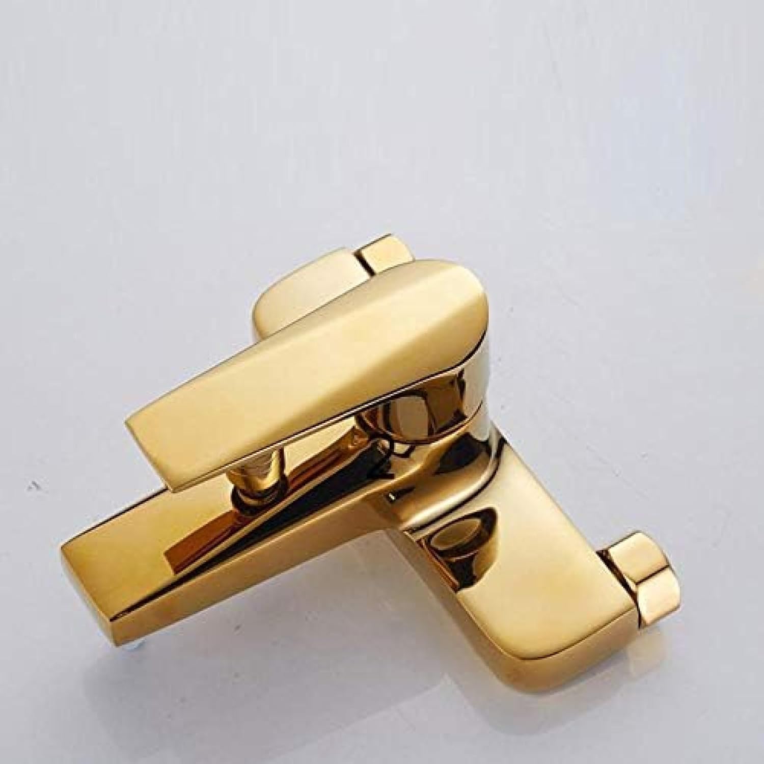 TECKI Gold Two Headed Shower Set with Rain Heads