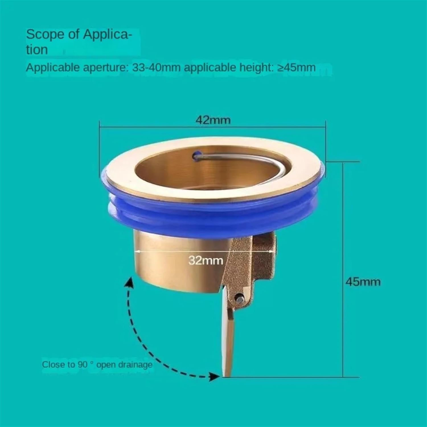 Copper Floor Drain Core Anti-Smell Insect Prevention Cover