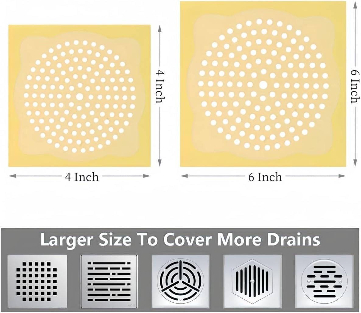 30 Pack 6 Inch Disposable Drain Hair Catcher