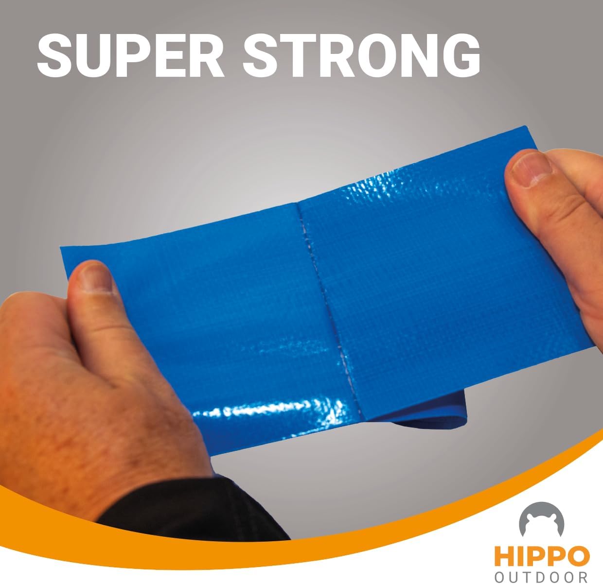 HIPPO OUTDOOR Tarpaulin Repair Tape 16ft Heavy Duty Waterproof Duct Tape