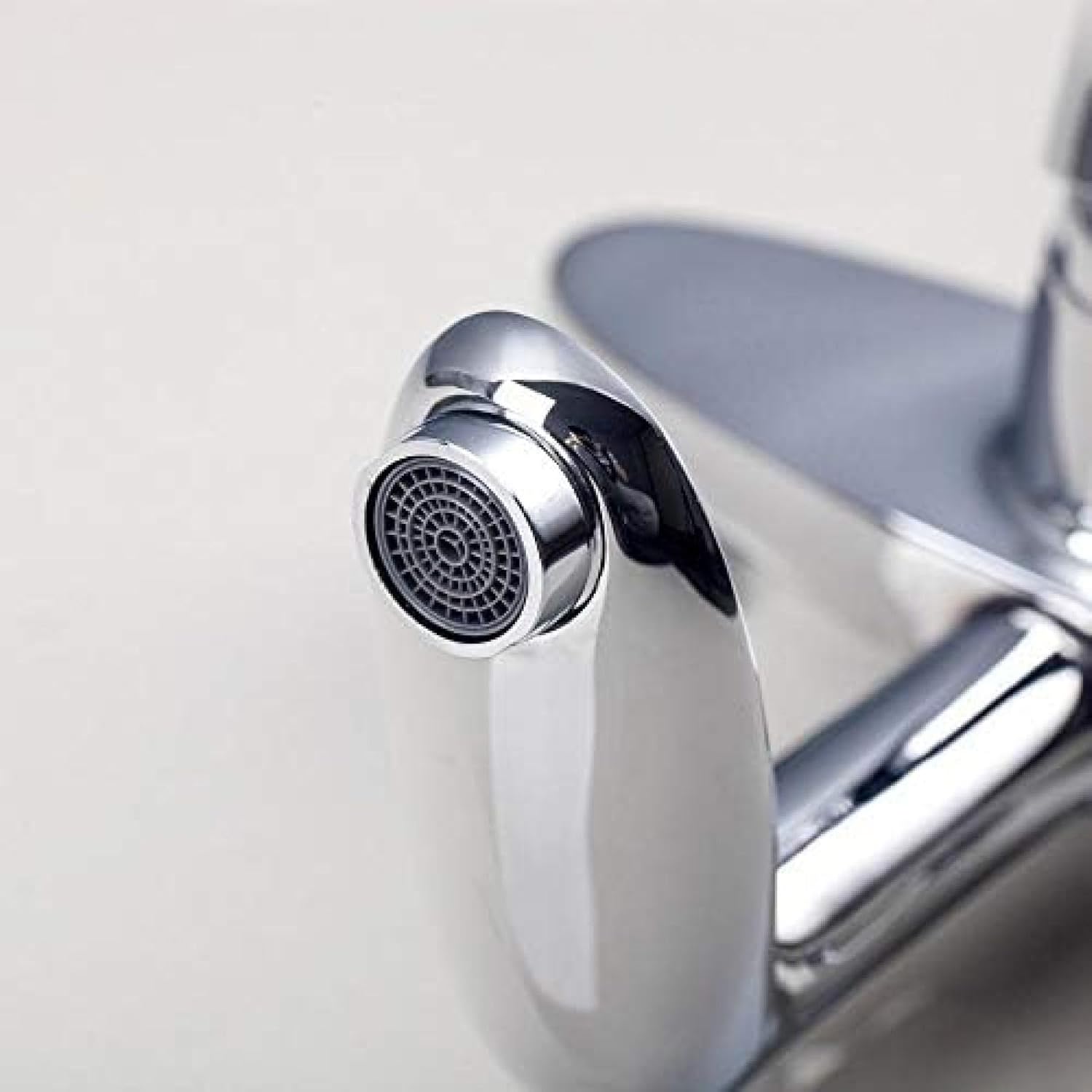 TECKI Square Chrome LED Rain Shower Wall Mount Set